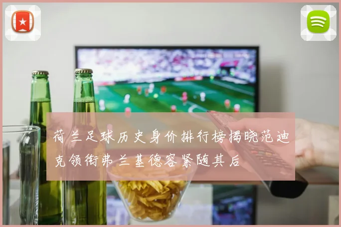 荷兰足球历史身价排行榜揭晓范迪克领衔弗兰基德容紧随其后